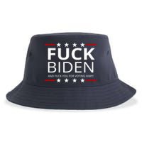F!ck Biden And F*ck You For Voting Him Sustainable Bucket Hat