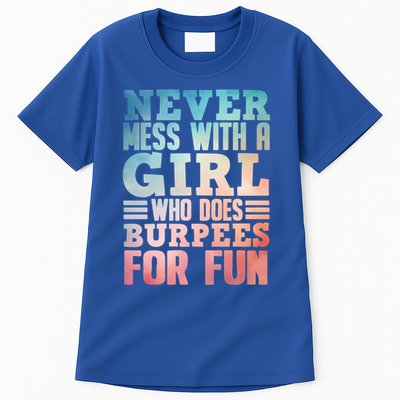 Funny Burpee Art Fitness Workout Gym Burpees Cute Gift Tall T-Shirt