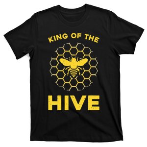 Funny Beekeeper Art For Dad Bee Hive Honey Beekeeping T-Shirt