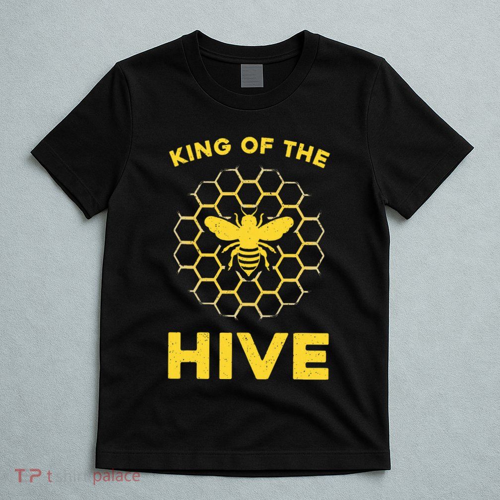 Funny Beekeeper Art For Dad Bee Hive Honey Beekeeping T-Shirt