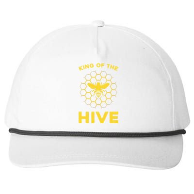 Funny Beekeeper Art For Dad Bee Hive Honey Beekeeping Snapback Five-Panel Rope Hat