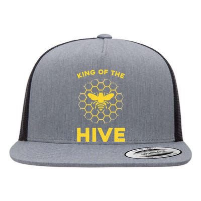 Funny Beekeeper Art For Dad Bee Hive Honey Beekeeping Flat Bill Trucker Hat