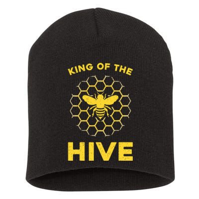 Funny Beekeeper Art For Dad Bee Hive Honey Beekeeping Short Acrylic Beanie