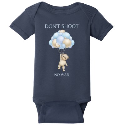 Funny Balloon Anti War Peace Fake News Baby Bodysuit