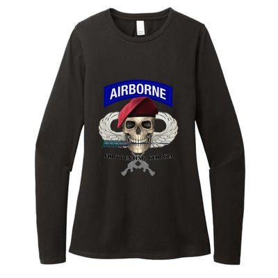 Fort Benning Army Base Airborne Training Columbus Womens CVC Long Sleeve Shirt