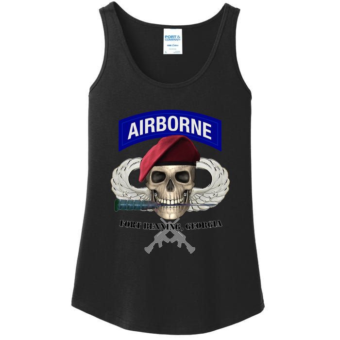 Fort Benning Army Base Airborne Training Columbus Ladies Essential Tank