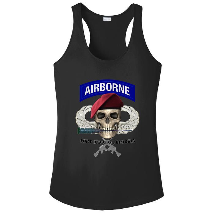 Fort Benning Army Base Airborne Training Columbus Ladies PosiCharge Competitor Racerback Tank