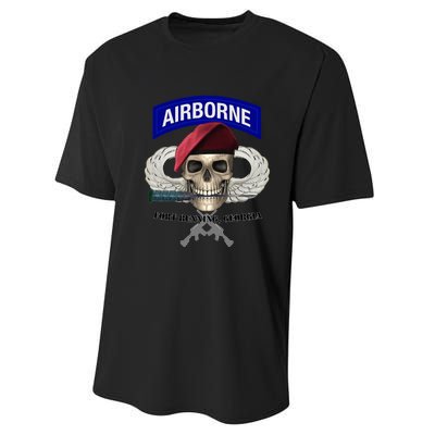 Fort Benning Army Base Airborne Training Columbus Performance Sprint T-Shirt