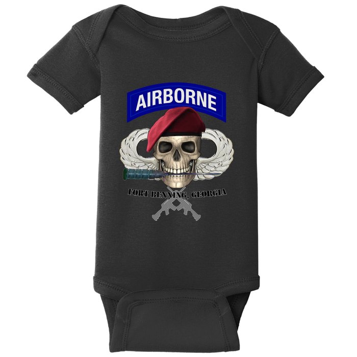 Fort Benning Army Base Airborne Training Columbus Baby Bodysuit