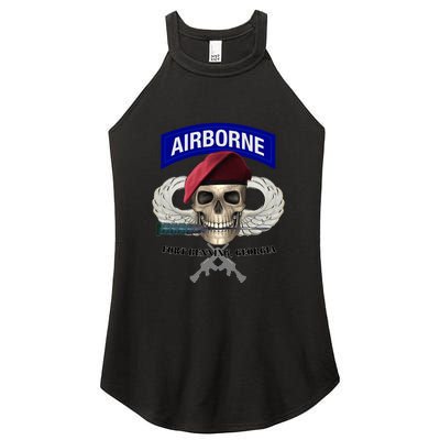 Fort Benning Army Base Airborne Training Columbus Women's Perfect Tri Rocker Tank