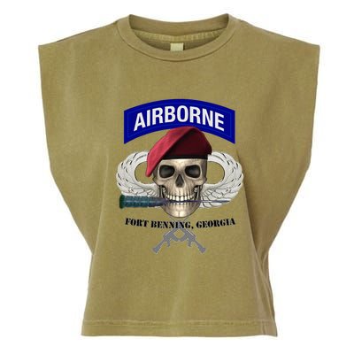 Fort Benning Army Base Airborne Training Columbus Garment-Dyed Women's Muscle Tee