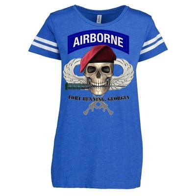 Fort Benning Army Base Airborne Training Columbus Enza Ladies Jersey Football T-Shirt