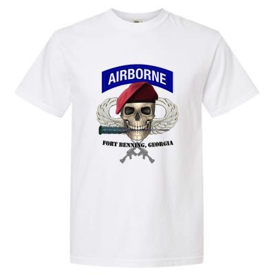 Fort Benning Army Base Airborne Training Columbus Garment-Dyed Heavyweight T-Shirt