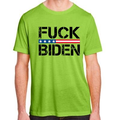 Fuck Biden American Flag Funny Anti Biden Fuck Joe Biden Adult ChromaSoft Performance T-Shirt