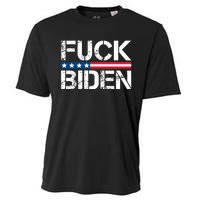 Fuck Biden American Flag Funny Anti Biden Fuck Joe Biden Cooling Performance Crew T-Shirt