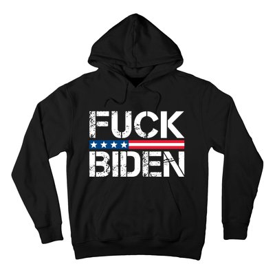 Fuck Biden American Flag Funny Anti Biden Fuck Joe Biden Hoodie