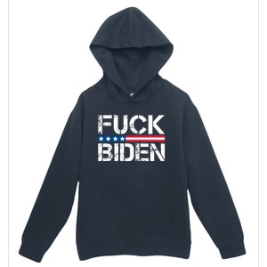 Fuck Biden American Flag Funny Anti Biden Fuck Joe Biden Urban Pullover Hoodie