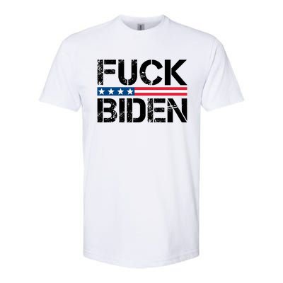 Fuck Biden American Flag Funny Anti Biden Fuck Joe Biden Softstyle® CVC T-Shirt