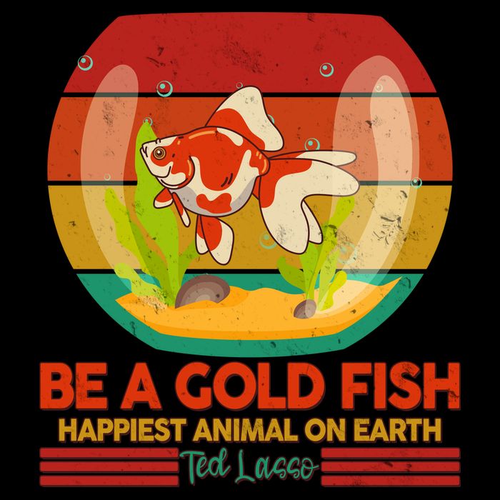 Funny Be A Gold Fish Happiest Animal On Earth Ted Lasso Impact Tech Backpack