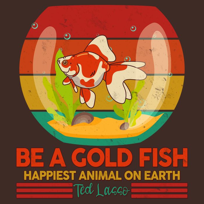 Funny Be A Gold Fish Happiest Animal On Earth Ted Lasso Cooling Performance Crew T-Shirt