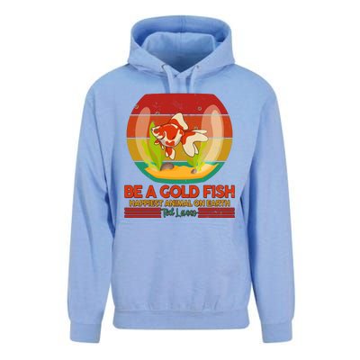 Funny Be A Gold Fish Happiest Animal On Earth Ted Lasso Unisex Surf Hoodie