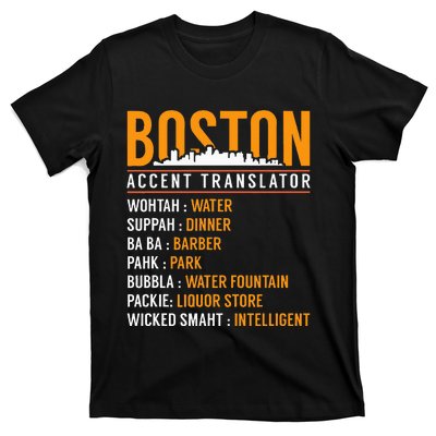 Funny Boston Accent Translator T-Shirt