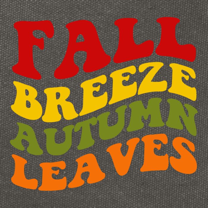 Fall Breeze Autumn Leaves Retro Cotton Canvas Backpack