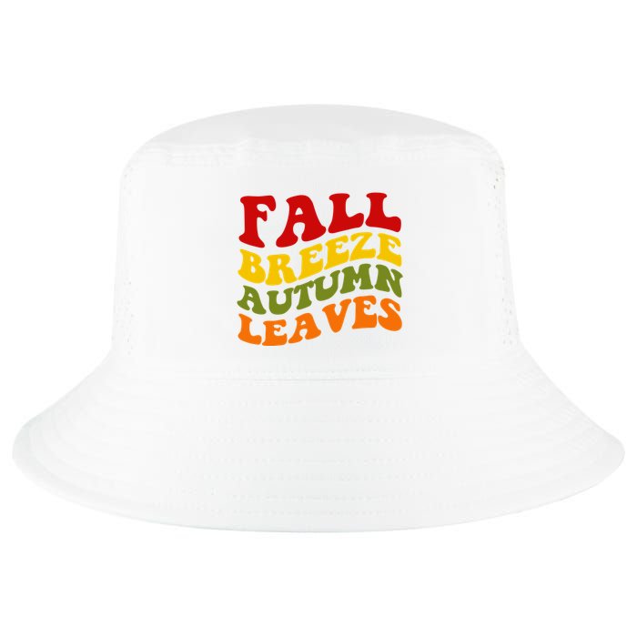 Fall Breeze Autumn Leaves Retro Cool Comfort Performance Bucket Hat