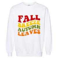 Fall Breeze Autumn Leaves Retro Garment-Dyed Sweatshirt
