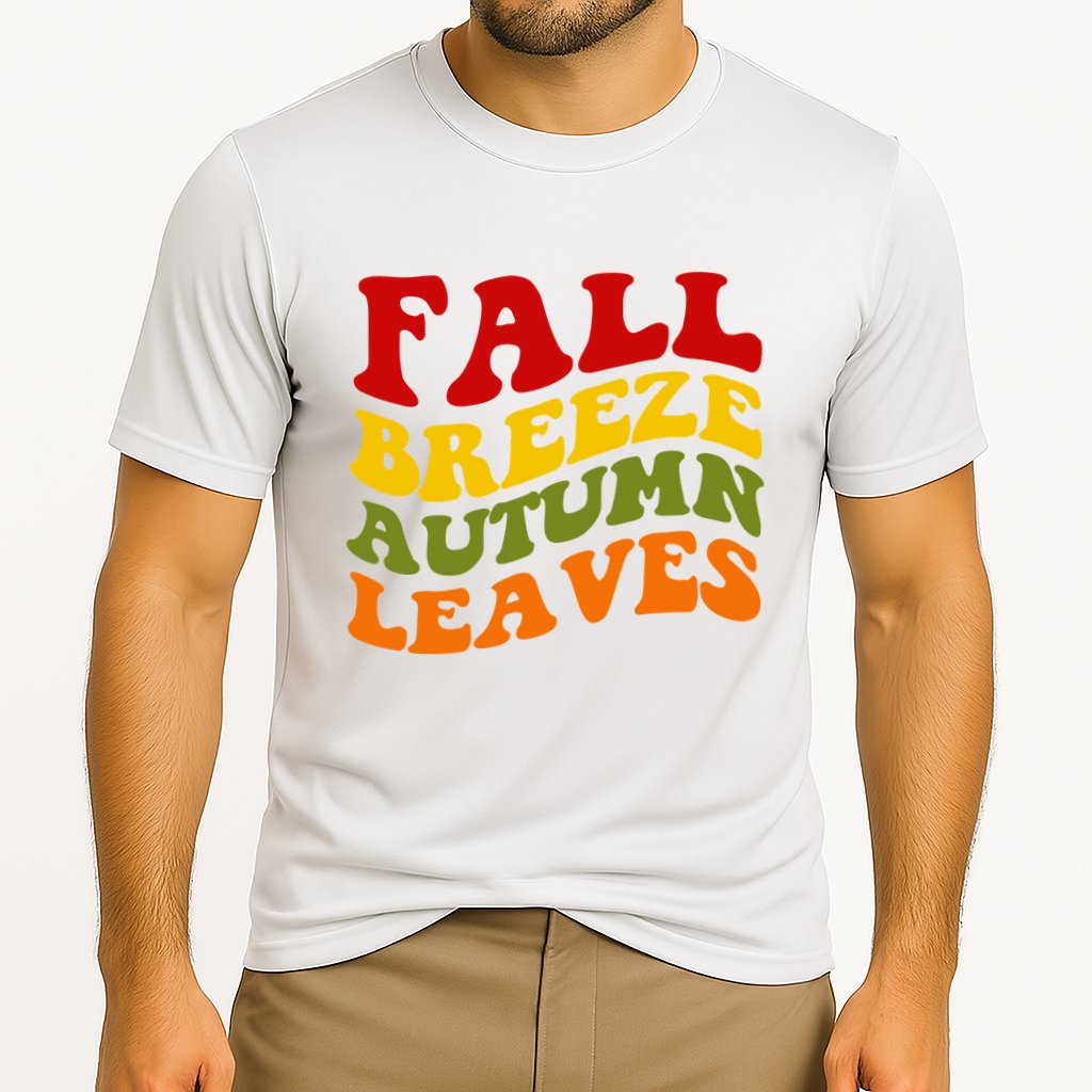 Fall Breeze Autumn Leaves Retro Performance Shirt