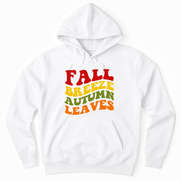 Fall Breeze Autumn Leaves Retro Hoodie