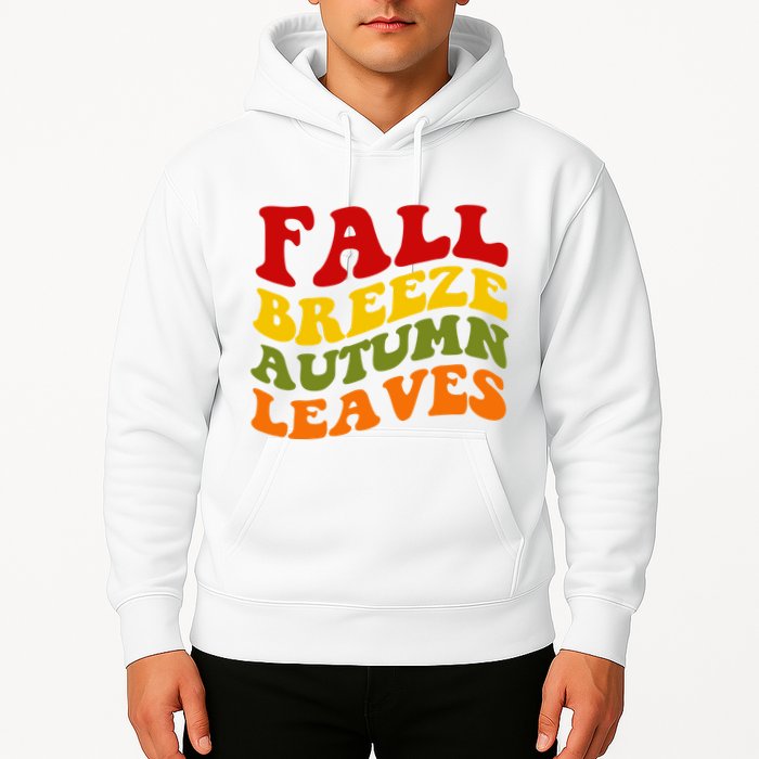 Fall Breeze Autumn Leaves Retro Hoodie