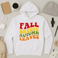Fall Breeze Autumn Leaves Retro Hoodie
