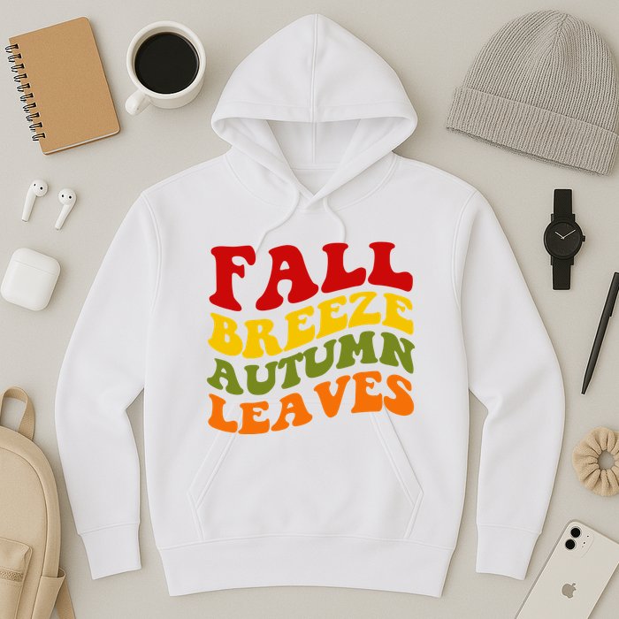 Fall Breeze Autumn Leaves Retro Hoodie