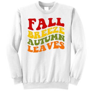 Fall Breeze Autumn Leaves Retro Sweatshirt