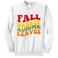 Fall Breeze Autumn Leaves Retro Sweatshirt
