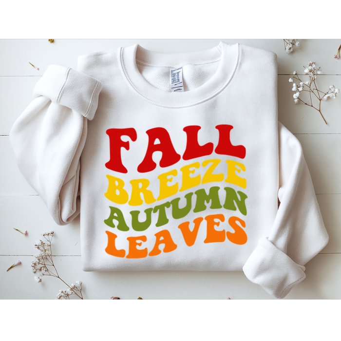 Fall Breeze Autumn Leaves Retro Sweatshirt