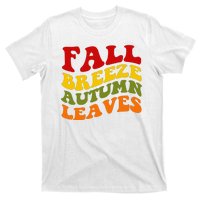 Fall Breeze Autumn Leaves Retro T-Shirt