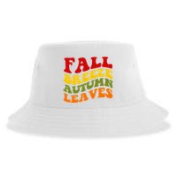Fall Breeze Autumn Leaves Retro Sustainable Bucket Hat