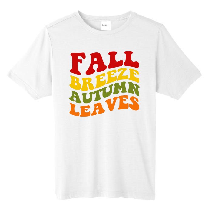 Fall Breeze Autumn Leaves Retro Tall Fusion ChromaSoft Performance T-Shirt