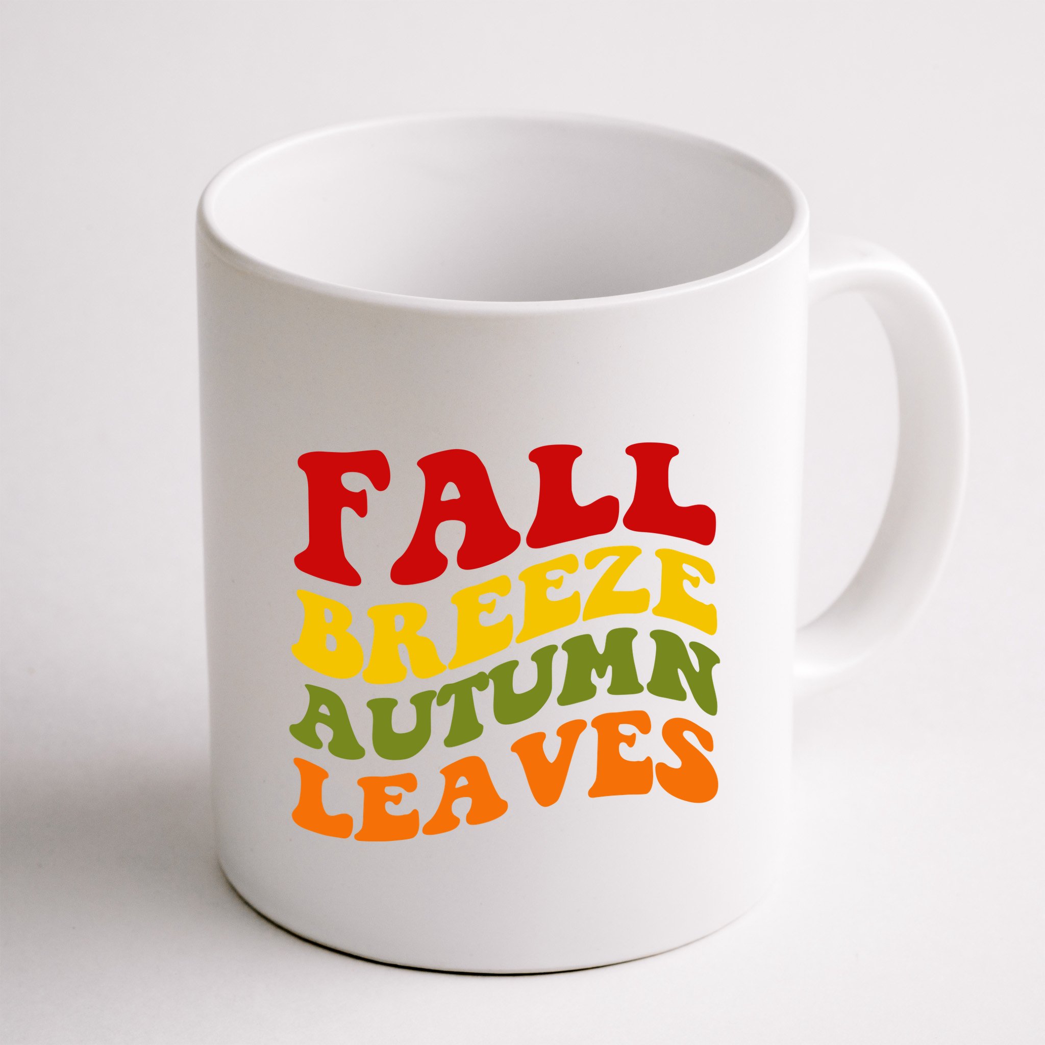 Fall Breeze Autumn Leaves Retro Mug