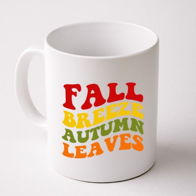 Fall Breeze Autumn Leaves Retro Mug