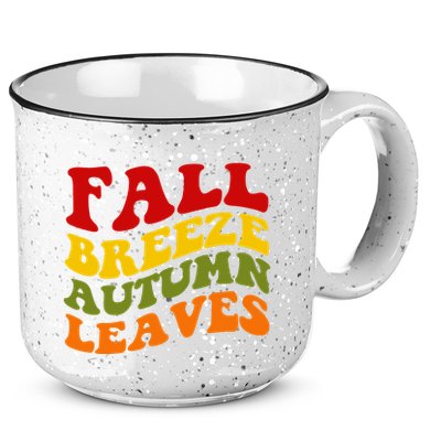Fall Breeze Autumn Leaves Retro 15oz Campfire Ceramic Mug