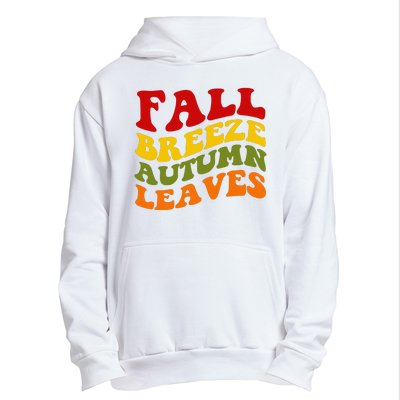 Fall Breeze Autumn Leaves Retro Urban Pullover Hoodie