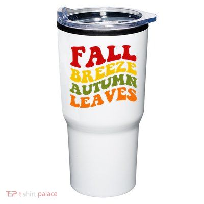 Fall Breeze Autumn Leaves Retro Tumbler
