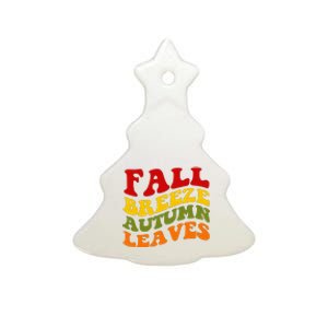 Fall Breeze Autumn Leaves Retro Ceramic Tree Ornament