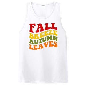 Fall Breeze Autumn Leaves Retro PosiCharge Competitor Tank