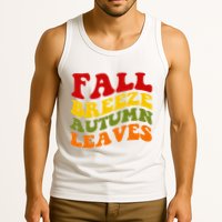 Fall Breeze Autumn Leaves Retro Tank Top