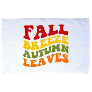 Fall Breeze Autumn Leaves Retro Microfiber Hand Towel