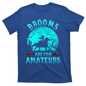 Funny Brooms Are For Beginners Or Amateurs Horses Witch Halloween T-Shirt